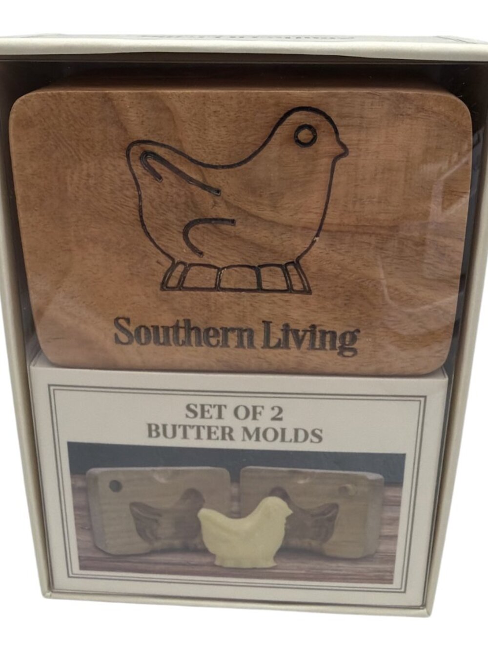 Southern Living Butter Molds Set of 2 Chicken NEW in Box